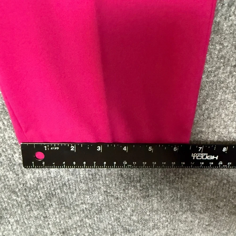 Vince Camuto Dress Pants Womens 4 Fuchsia Pink Tailored Slim Leg Low Rise Career